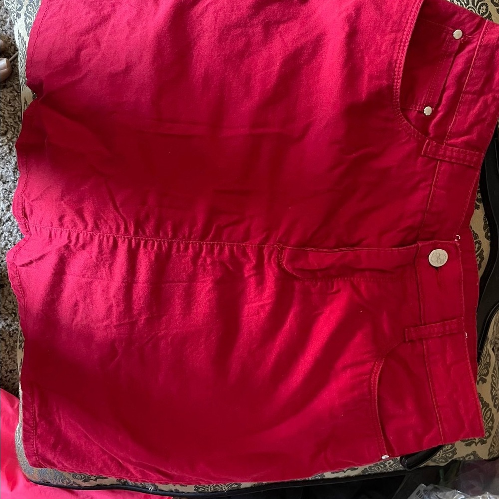 Croft & Barrow Cherry Red Skort
